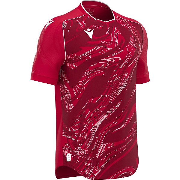 Macron Arcane Eco Trikot Kurzarm Kinder - Rot / Weiß