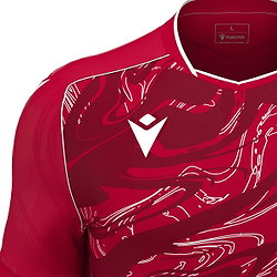 Vorschau: Macron Arcane Eco Trikot Kurzarm Kinder - Rot / Weiß