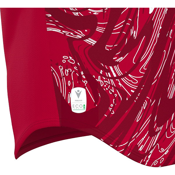 Macron Arcane Eco Trikot Kurzarm Kinder - Rot / Weiß