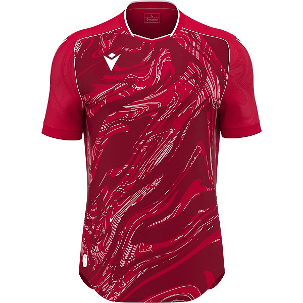 Macron Arcane Eco Trikot Kurzarm Kinder - Rot / Weiß