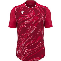 Vorschau: Macron Arcane Eco Trikot Kurzarm Kinder - Rot / Weiß