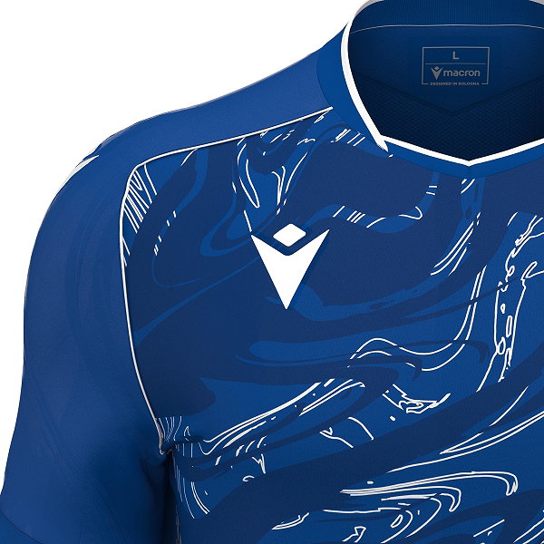 Macron Arcane Eco Trikot Kurzarm Kinder - Royal / Weiß