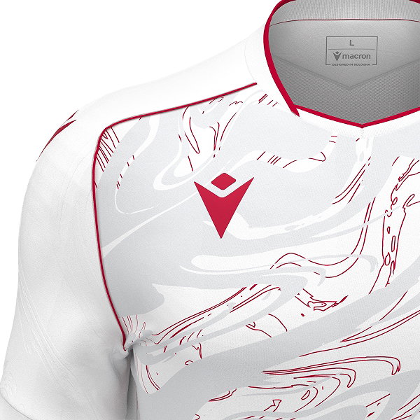Macron Arcane Eco Trikot Kurzarm Kinder - Weiß / Rot