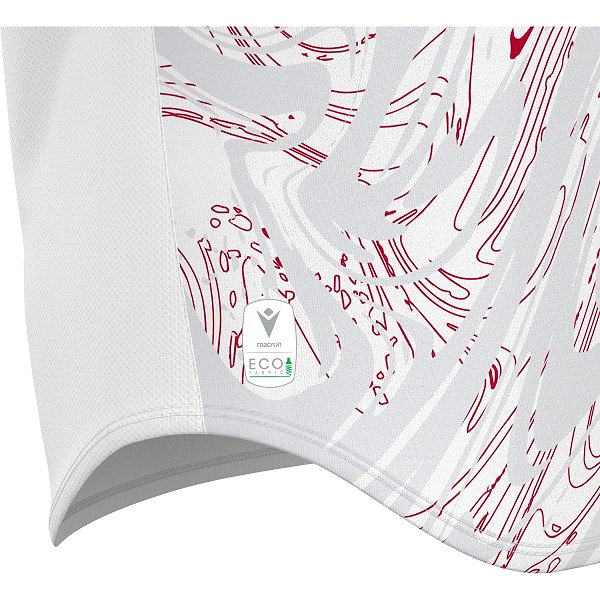 Macron Arcane Eco Trikot Kurzarm Kinder - Weiß / Rot
