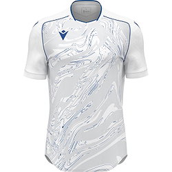 Présentation: Macron Arcane Eco Maillot Manches Courtes Enfants - Blanc / Royal