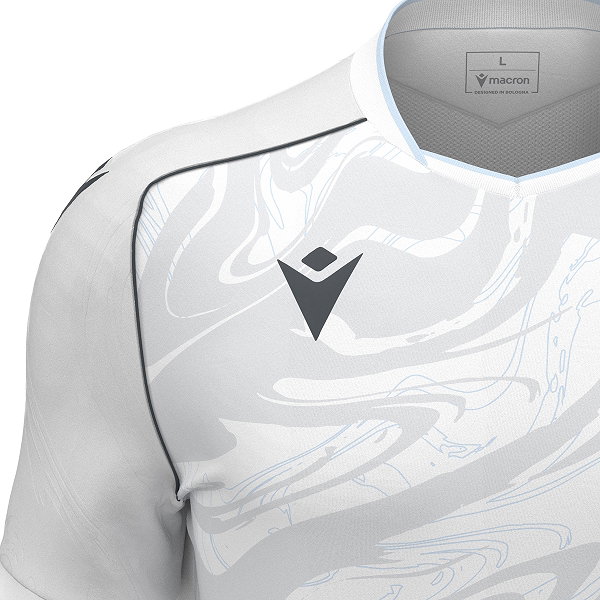 Macron Arcane Eco Trikot Kurzarm Kinder - Weiß / Silber