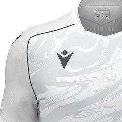Vorschau: Macron Arcane Eco Trikot Kurzarm Kinder - Weiß / Silber