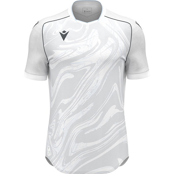 Macron Arcane Eco Trikot Kurzarm Kinder - Weiß / Silber