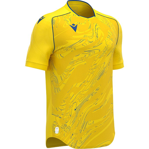 Macron Arcane Eco Trikot Kurzarm Kinder - Gelb / Royal
