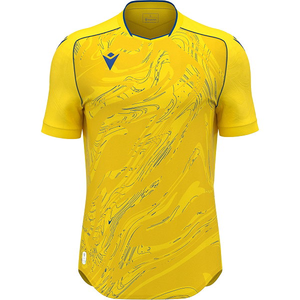 Macron Arcane Eco Trikot Kurzarm Kinder - Gelb / Royal