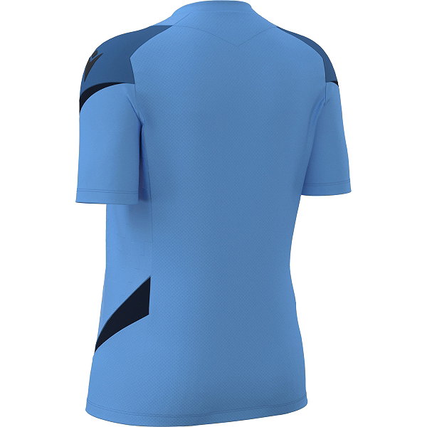 Macron Rising Naga Maillot Manches Courtes Femmes - Bleu Indigo / Marine