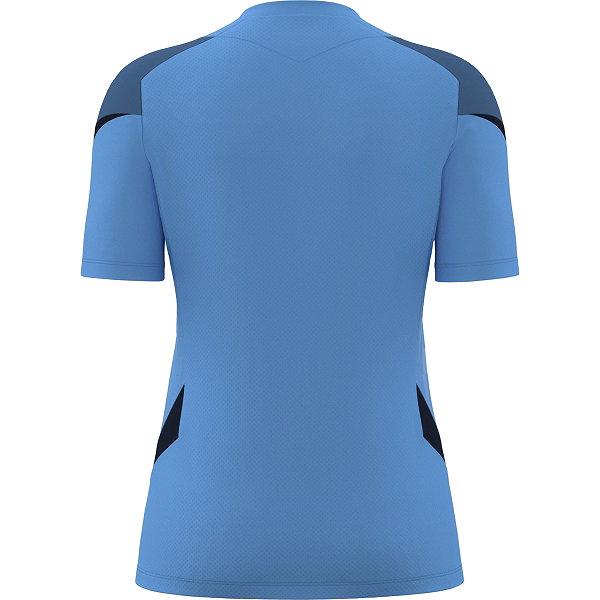 Macron Rising Naga Maillot Manches Courtes Femmes - Bleu Indigo / Marine