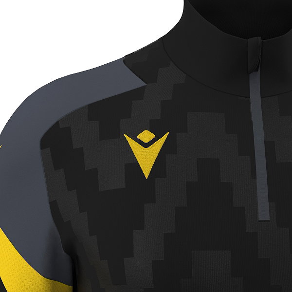 Macron Rising Starfall Ziptop Hommes - Noir / Jaune