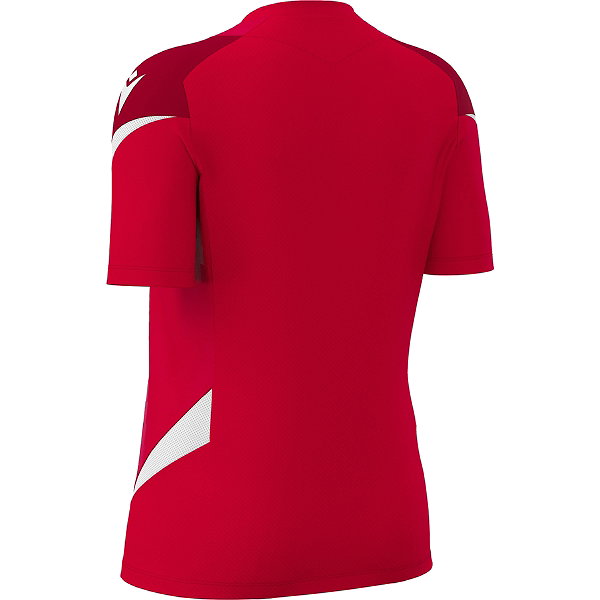 Macron Rising Naga Maillot Manches Courtes Femmes - Rouge / Blanc