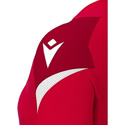 Présentation: Macron Rising Naga Maillot Manches Courtes Femmes - Rouge / Blanc