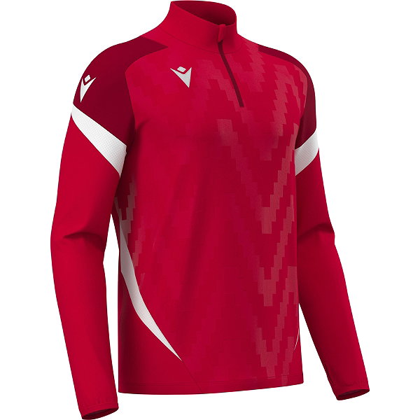 Macron Rising Starfall Ziptop Hommes - Rouge / Blanc
