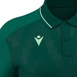 Vorschau: Macron Rising Echoes Poloshirt Herren - Bottle Green / Mint