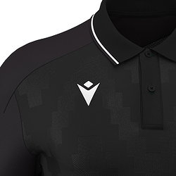 Vorschau: Macron Rising Echoes Poloshirt Herren - Schwarz / Weiß