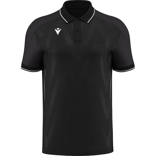 Macron Rising Echoes Poloshirt Herren - Schwarz / Weiß