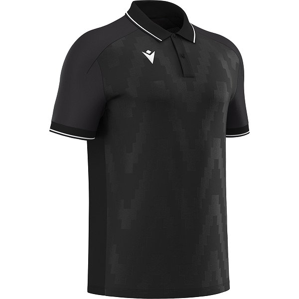 Macron Rising Echoes Polo Enfants - Noir / Blanc