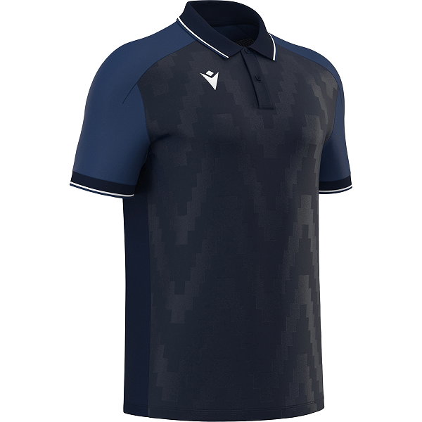 Macron Rising Echoes Poloshirt Kinder - Marine / Weiß