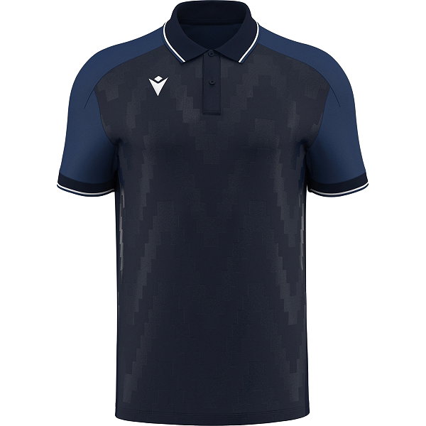 Macron Rising Echoes Poloshirt Kinder - Marine / Weiß
