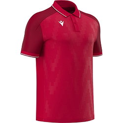 Macron Rising Echoes Poloshirt Kinder - Rot / Weiß