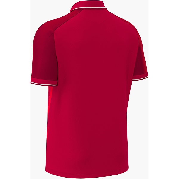 Macron Rising Echoes Poloshirt Kinder - Rot / Weiß
