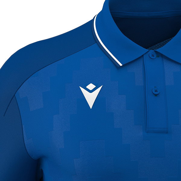 Macron Rising Echoes Poloshirt Kinder - Royal / Weiß