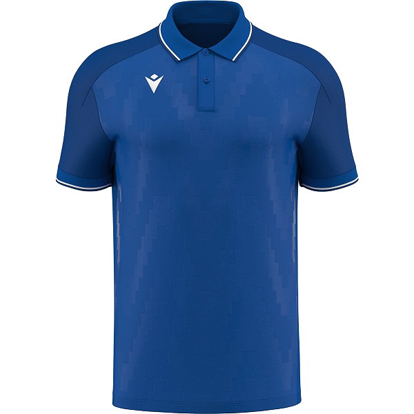 Macron Rising Echoes Poloshirt Kinder - Royal / Weiß