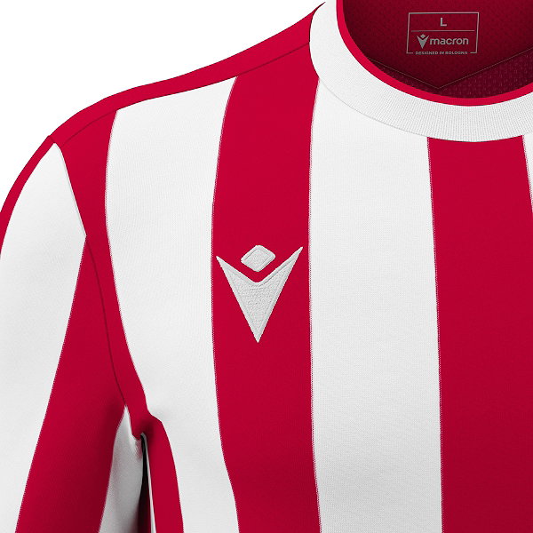 Macron Legion Maillot Manches Courtes Hommes - Rouge / Blanc