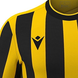 Présentation: Macron Legion Maillot Manches Courtes Enfants - Jaune / Royal