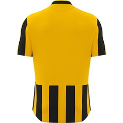 Présentation: Macron Legion Maillot Manches Courtes Enfants - Jaune / Royal