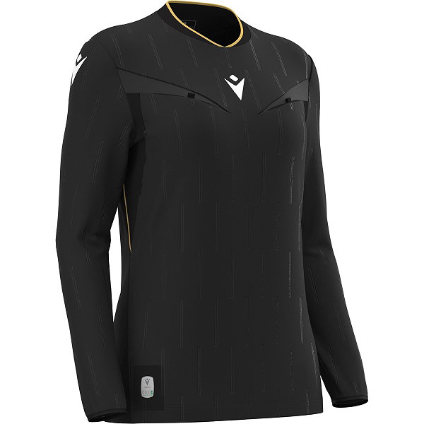 Macron Tess Eco Maillot Arbitre Ml Femmes - Noir