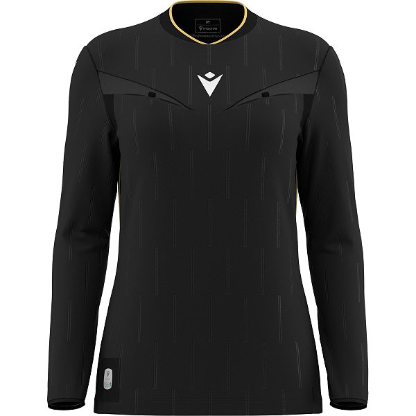 Macron Tess Eco Maillot Arbitre Ml Femmes - Noir