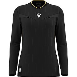 Présentation: Macron Tess Eco Maillot Arbitre Ml Femmes - Noir