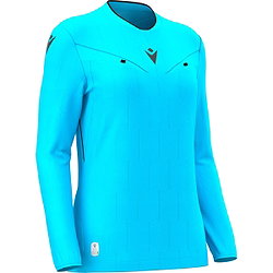 Macron Tess Eco Maillot Arbitre Ml Femmes - Neon Sky