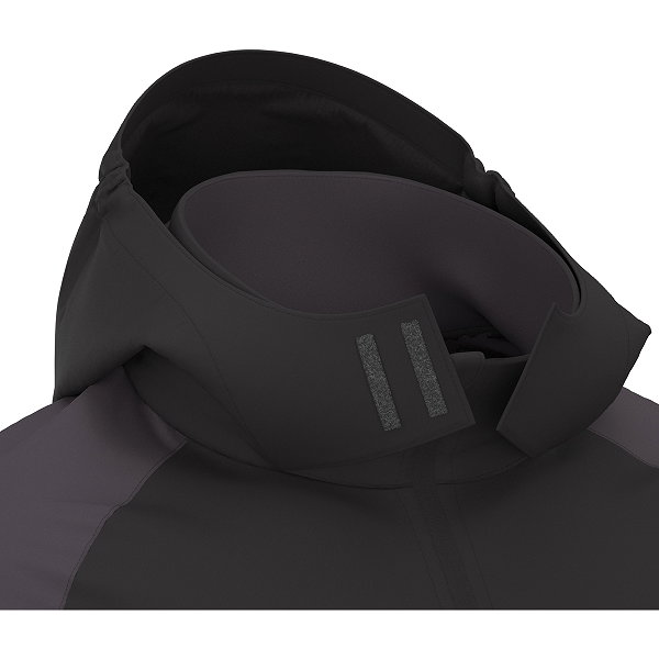 Macron Cloud Veste De Pluie Enfants - Noir / Blanc