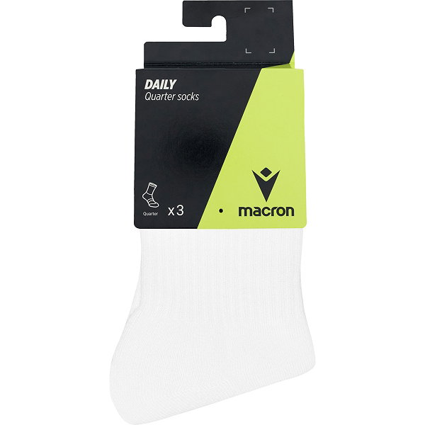 Macron Daily 3 Paar Sportsokken - Wit