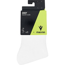 Voorvertoning: Macron Daily 3 Paar Sportsokken - Wit