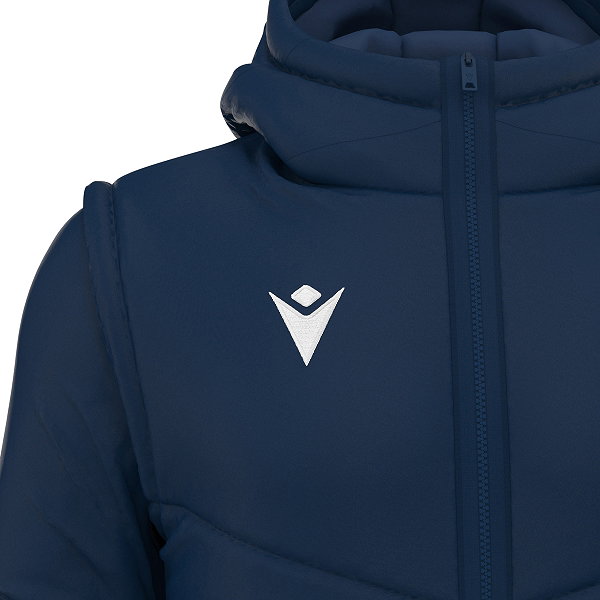 Macron Duality Veste Bomber Enfants - Marine / Blanc