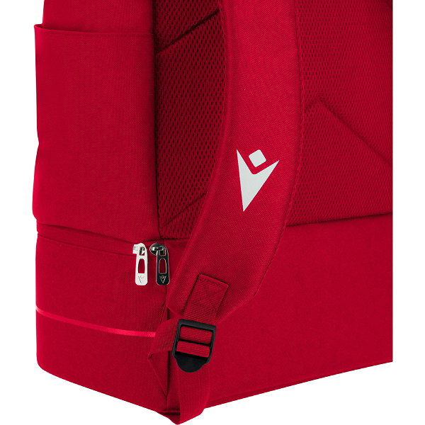 Macron Alma Sac À Dos Multifonction Avec Compartiment Inférieur - Rouge / Blanc