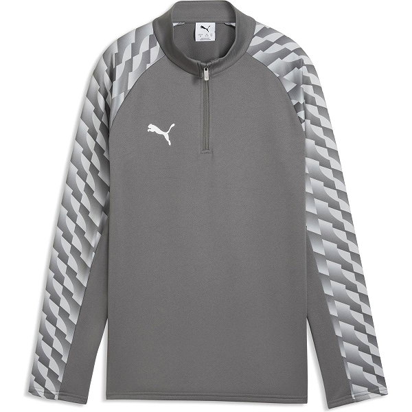 Puma Teamliga Ziptop Enfants - Gris
