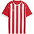 Puma Teamliga Striped Maillot Manches Courtes Enfants - Rouge / Blanc