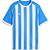 Puma Teamliga Striped Maillot Manches Courtes Enfants - Royal / Blanc