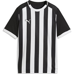 Puma Teamliga Striped Trikot Kurzarm Kinder - Schwarz / Weiß