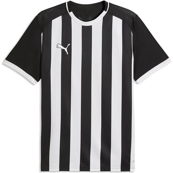 Puma Teamliga Striped Trikot Kurzarm Herren - Schwarz / Weiß