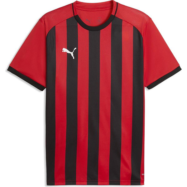 Puma Teamliga Striped Trikot Kurzarm Herren - Rot / Schwarz
