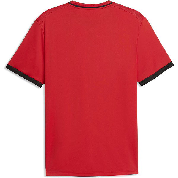 Puma Teamliga Striped Trikot Kurzarm Herren - Rot / Schwarz