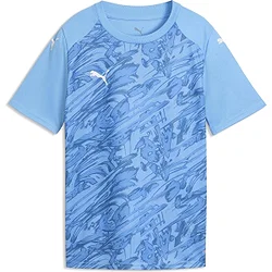Puma Teamfinal Graphic Maillot Manches Courtes Enfants - Bleu Ciel